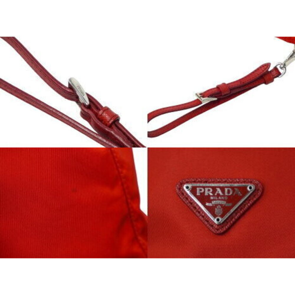Prada Nylon Drawstring Red Triangle Logo Accessor… - image 5